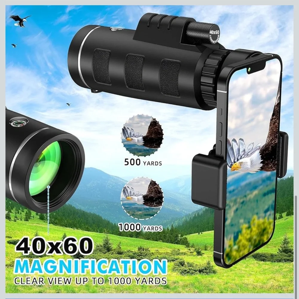 High-Performance Black Monocular Telescope